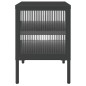 vidaXL TV-Schrank Schwarz 105x35x50 cm Glas und Stahl vidaXL TV-Schrank Schwarz 105x35x50 cm Glas und Stahl