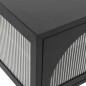 vidaXL TV-Schrank Schwarz 105x35x50 cm Glas und Stahl vidaXL TV-Schrank Schwarz 105x35x50 cm Glas und Stahl