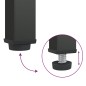 vidaXL TV-Schrank Schwarz 105x35x50 cm Glas und Stahl vidaXL TV-Schrank Schwarz 105x35x50 cm Glas und Stahl