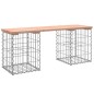 vidaXL Gartenbank aus Gabionen 103x31x42 cm Massivholz Douglasie vidaXL Gartenbank aus Gabionen 103x31x42 cm Massivholz Douglasie
