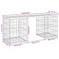 vidaXL Gartenbank aus Gabionen 103x31x42 cm Massivholz Douglasie vidaXL Gartenbank aus Gabionen 103x31x42 cm Massivholz Douglasie