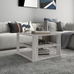 vidaXL Couchtisch Grau Sonoma 60x60x40 cm Holzwerkstoff