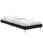 vidaXL Bettgestell Schwarz 75x190 cm Holzwerkstoff vidaXL Bettgestell Schwarz 75x190 cm Holzwerkstoff