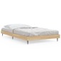 vidaXL Bettgestell Sonoma-Eiche 100x200 cm Holzwerkstoff vidaXL Bettgestell Sonoma-Eiche 100x200 cm Holzwerkstoff