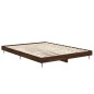 vidaXL Bettgestell Braun Eichen-Optik 135x190 cm Holzwerkstoff vidaXL Bettgestell Braun Eichen-Optik 135x190 cm Holzwerkstoff