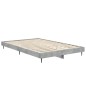 vidaXL Bettgestell Betongrau 120x190 cm Holzwerkstoff vidaXL Bettgestell Betongrau 120x190 cm Holzwerkstoff