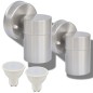 vidaXL Outdoor LED-Wandleuchten 2 Stk. Edelstahl Abwärtsstrahlend vidaXL Outdoor LED-Wandleuchten 2 Stk. Edelstahl Abwärtsstrahlend