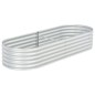 vidaXL Garten-Hochbeet 240x80x44 cm Verzinkter Stahl Silbern vidaXL Garten-Hochbeet 240x80x44 cm Verzinkter Stahl Silbern