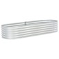 vidaXL Garten-Hochbeet 240x80x44 cm Verzinkter Stahl Silbern vidaXL Garten-Hochbeet 240x80x44 cm Verzinkter Stahl Silbern