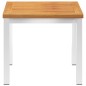 vidaXL Garten-Beistelltisch 45x45x38 cm Massivholz Akazie Edelstahl vidaXL Garten-Beistelltisch 45x45x38 cm Massivholz Akazie Edelstahl