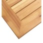 vidaXL Garten-Beistelltisch 45x45x38 cm Massivholz Akazie Edelstahl vidaXL Garten-Beistelltisch 45x45x38 cm Massivholz Akazie Edelstahl