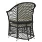 2-tlg. Garten-Lounge-Set mit Kissen Schwarz Poly Rattan 2-tlg. Garten-Lounge-Set mit Kissen Schwarz Poly Rattan
