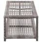 vidaXL Schuhbank Grau 80 x 40 x 30 cm Poly Rattan vidaXL Schuhbank Grau 80 x 40 x 30 cm Poly Rattan