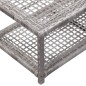 vidaXL Schuhbank Grau 80 x 40 x 30 cm Poly Rattan vidaXL Schuhbank Grau 80 x 40 x 30 cm Poly Rattan