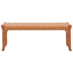 vidaXL 2-Sitzer-Gartenbank 120 cm Eukalyptus Massivholz