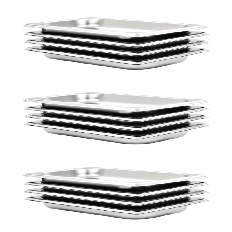 vidaXL Gastronormbehälter 12 Stk. GN 1/3 20 mm Edelstahl vidaXL Gastronormbehälter 12 Stk. GN 1/3 20 mm Edelstahl