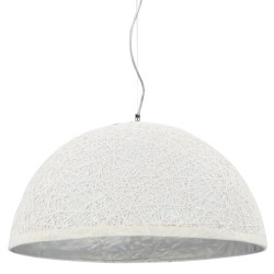 vidaXL Pendelleuchte Weiß und Silbern Ø50 cm E27