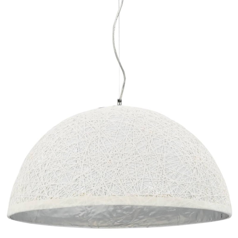 vidaXL Pendelleuchte Weiß und Silbern Ø50 cm E27 vidaXL Pendelleuchte Weiß und Silbern Ø50 cm E27