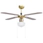 vidaXL Deckenventilator mit Lampe 106 cm Braun vidaXL Deckenventilator mit Lampe 106 cm Braun
