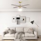 vidaXL Deckenventilator mit Lampe 106 cm Braun vidaXL Deckenventilator mit Lampe 106 cm Braun