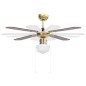 vidaXL Deckenventilator mit Lampe 106 cm Braun vidaXL Deckenventilator mit Lampe 106 cm Braun
