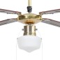 vidaXL Deckenventilator mit Lampe 106 cm Braun vidaXL Deckenventilator mit Lampe 106 cm Braun