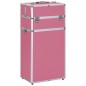 vidaXL Kosmetikkoffer Aluminium Rosa vidaXL Kosmetikkoffer Aluminium Rosa