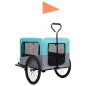 vidaXL 2-in-1 Fahrradanhänger für Hunde und Buggy Blau und Grau vidaXL 2-in-1 Fahrradanhänger für Hunde und Buggy Blau und Grau