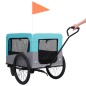 vidaXL 2-in-1 Fahrradanhänger für Hunde und Buggy Blau und Grau vidaXL 2-in-1 Fahrradanhänger für Hunde und Buggy Blau und Grau