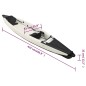 vidaXL Kajak Aufblasbar Schwarz 424x81x31 cm Polyester vidaXL Kajak Aufblasbar Schwarz 424x81x31 cm Polyester