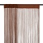vidaXL Fadenvorhänge 2 Stk. 140 x 250 cm Braun vidaXL Fadenvorhänge 2 Stk. 140 x 250 cm Braun