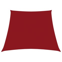 vidaXL Sonnensegel Oxford-Gewebe Trapezförmig 3/5x4 m Rot