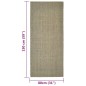 vidaXL Teppich Natur Sisal 80x150 cm Taupe vidaXL Teppich Natur Sisal 80x150 cm Taupe