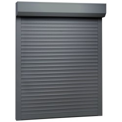 vidaXL Rollladen Aluminium 100x130 cm Anthrazit