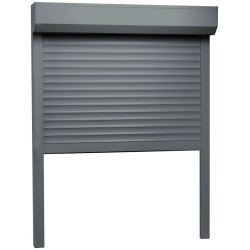 vidaXL Rollladen Aluminium 100x130 cm Anthrazit