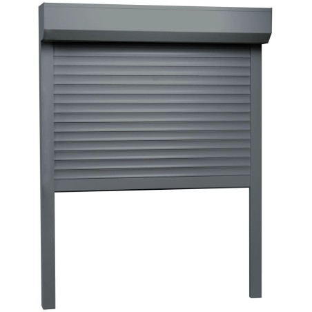 vidaXL Rollladen Aluminium 100x130 cm Anthrazit