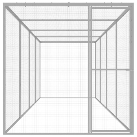 vidaXL Katzenkäfig 6x1,5x1,5 m Verzinkter Stahl