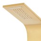 vidaXL Duschpaneel Edelstahl 201 Golden Gebogen vidaXL Duschpaneel Edelstahl 201 Golden Gebogen