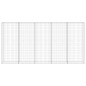 vidaXL Gabionenwand mit Abdeckung Verzinkter Stahl 300x30x150 cm vidaXL Gabionenwand mit Abdeckung Verzinkter Stahl 300x30x150 cm