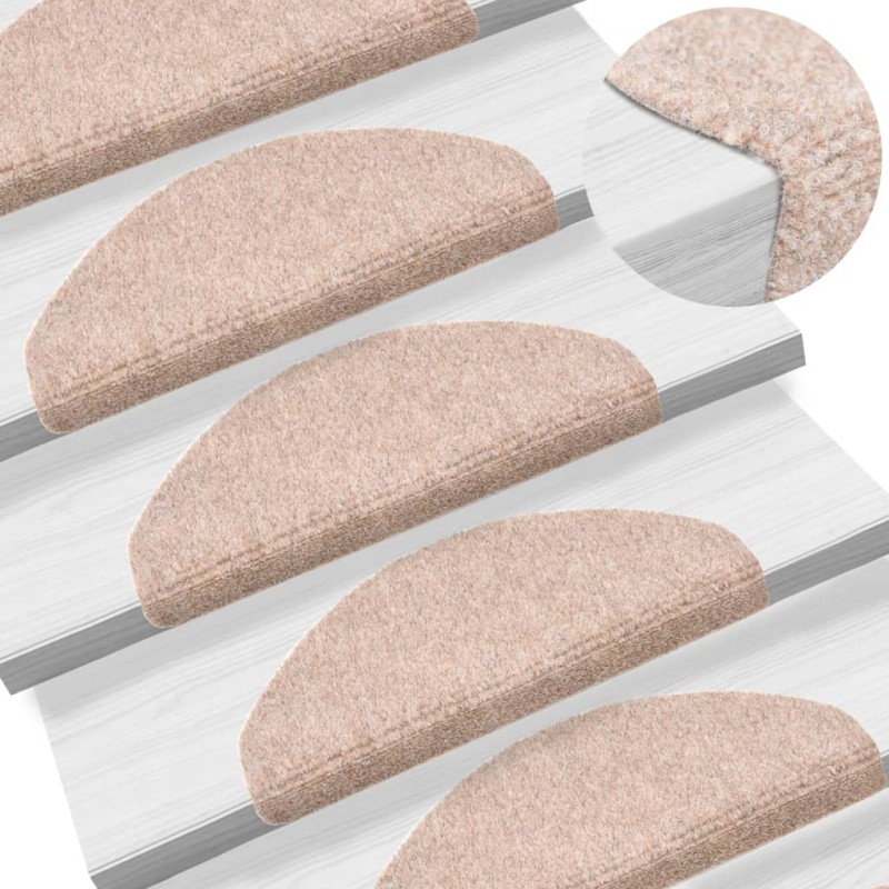 vidaXL Selbstklebende Treppenmatten 5 Stk. Braun 65x21x4cm Nadelvlies vidaXL Selbstklebende Treppenmatten 5 Stk. Braun 65x21x4cm Nadelvlies