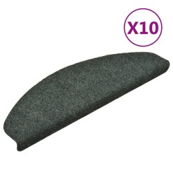 vidaXL Selbstklebende Treppenmatten 10 Stk. Grün 65x21x4cm Nadelvlies