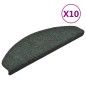 vidaXL Selbstklebende Treppenmatten 10 Stk. Grün 65x21x4cm Nadelvlies vidaXL Selbstklebende Treppenmatten 10 Stk. Grün 65x21x4cm Nadelvlies