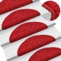 vidaXL Stufenmatten 5 Stk. 56x17x3 cm Rot vidaXL Stufenmatten 5 Stk. 56x17x3 cm Rot