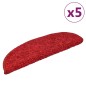 vidaXL Stufenmatten 5 Stk. 56x17x3 cm Rot vidaXL Stufenmatten 5 Stk. 56x17x3 cm Rot
