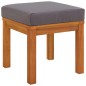 vidaXL Gartenhocker mit Kissen 2 Stk. 40x40x42 cm Massivholz Akazie vidaXL Gartenhocker mit Kissen 2 Stk. 40x40x42 cm Massivholz Akazie