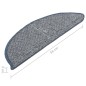 vidaXL Treppenmatten 15 Stk. Blau 56x17x3 cm vidaXL Treppenmatten 15 Stk. Blau 56x17x3 cm