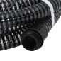 vidaXL Saugschlauch mit Messing-Anschlüssen Schwarz 1,1" 20 m PVC vidaXL Saugschlauch mit Messing-Anschlüssen Schwarz 1,1" 20 m PVC