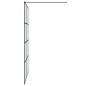 vidaXL Duschwand für Begehbare Dusche Schwarz 140x195 cm Matt ESG-Glas vidaXL Duschwand für Begehbare Dusche Schwarz 140x195 cm Matt ESG-Glas