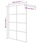 vidaXL Duschwand für Begehbare Dusche Schwarz 140x195 cm Matt ESG-Glas vidaXL Duschwand für Begehbare Dusche Schwarz 140x195 cm Matt ESG-Glas