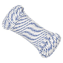 vidaXL Bootsseil Weiß 3 mm 250 m Polypropylen
